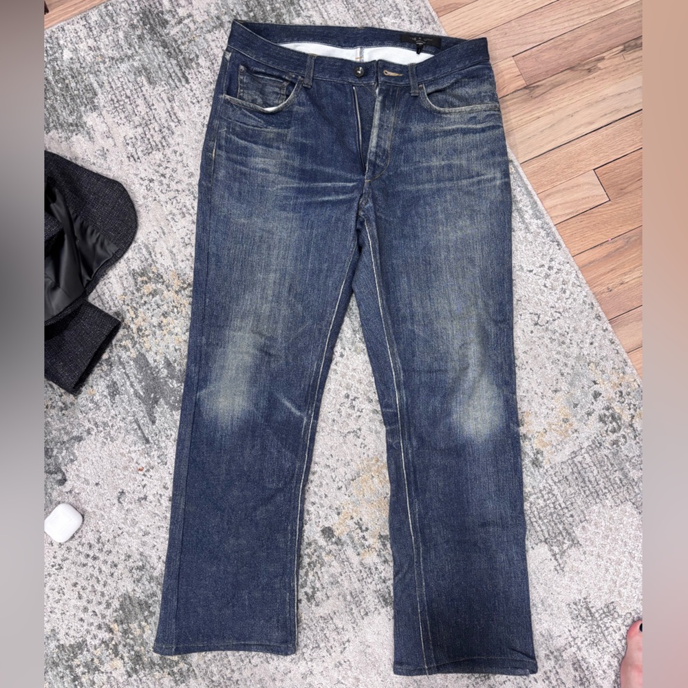 rag & bone Dark Blue Straight mirmar sweatpants jeans